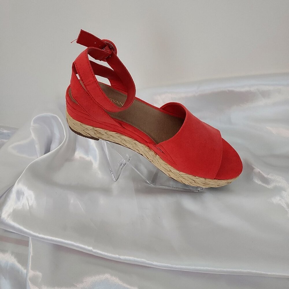 Lane Bryant Pink Dream Cloud Espadrille Platform Sandals NWT Size 7W